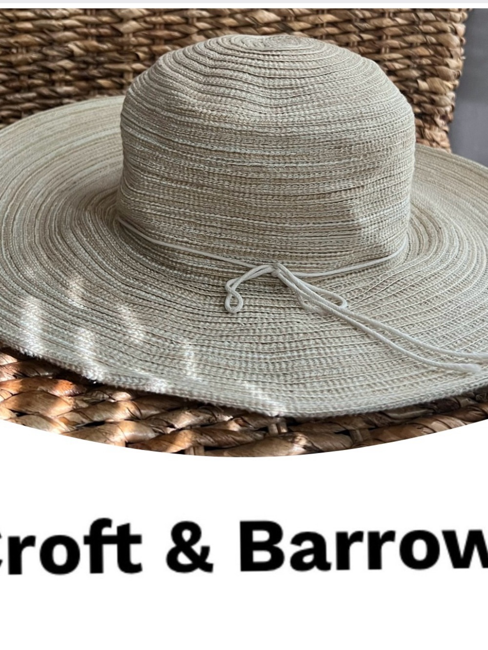Croft & Barrow Straw Sun Hat